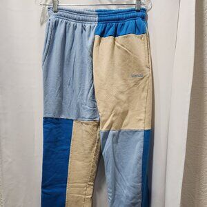 Notfound Blue and cream colorblock sweatpants